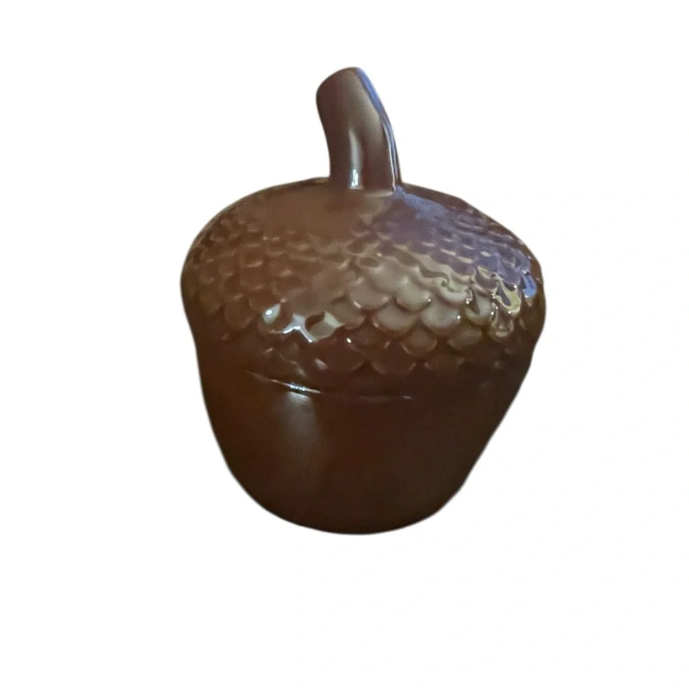 Ceramic Figural Acorn Candle, Fall Scent, New 🐿️🍁🍂